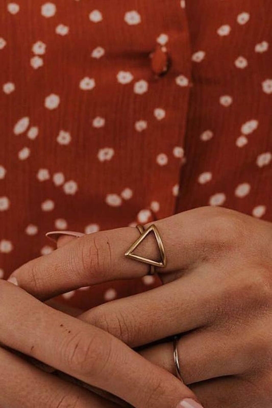 Peter and June - Geo Adjustable Ring - Triangle