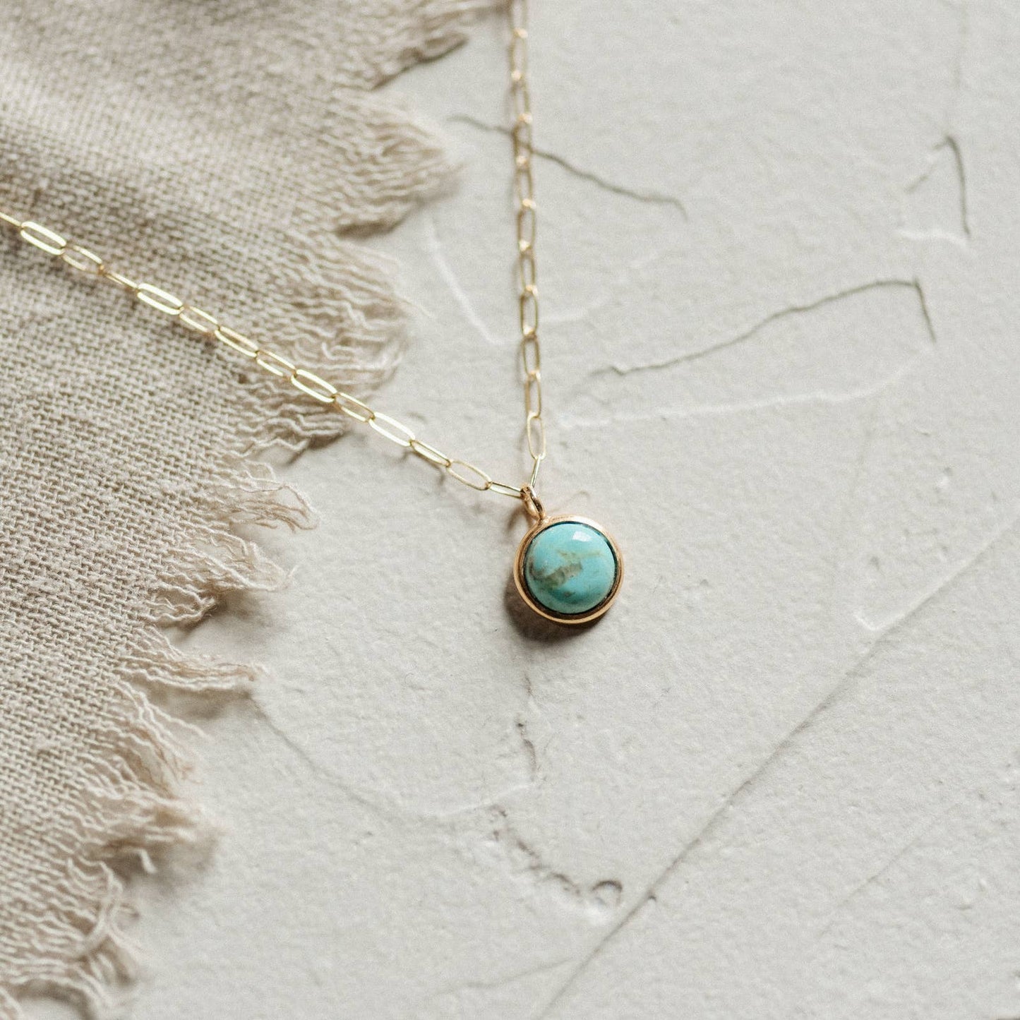 Commonform - Hyalite Necklace // Turquoise // Demi-Fine Gold