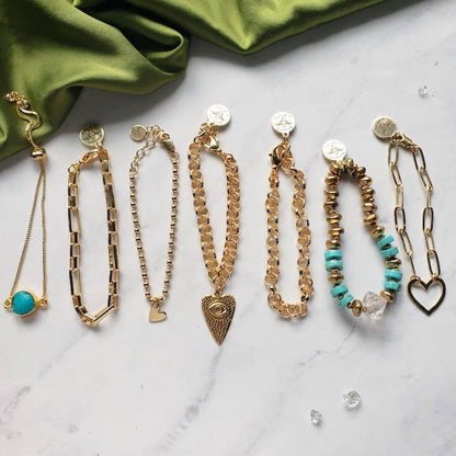 Dreamers of Dreams - Chunky Rolo Chain Gold Plated Bracelet