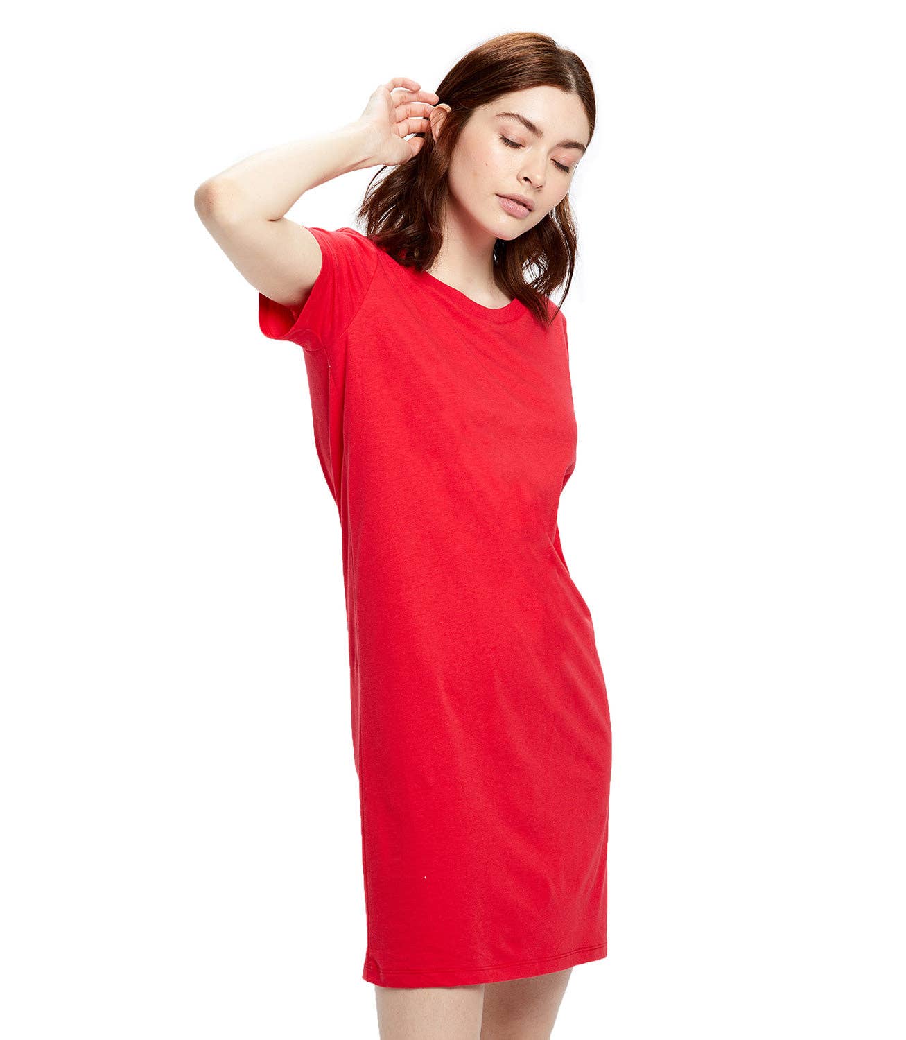 US Blanks - Women's Cotton T-Shirt Dress, 30 singles: NAVY BLUE / S