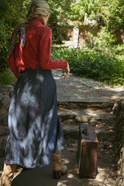&MERCI - TYING NECK SWEATER CARDIGAN MSW11027: Black / S