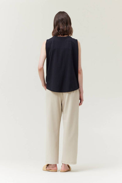 Grade & Gather - 42078 - BACK FOLDED TSHIRT: OFF WHITE / Contemporary / SMALL