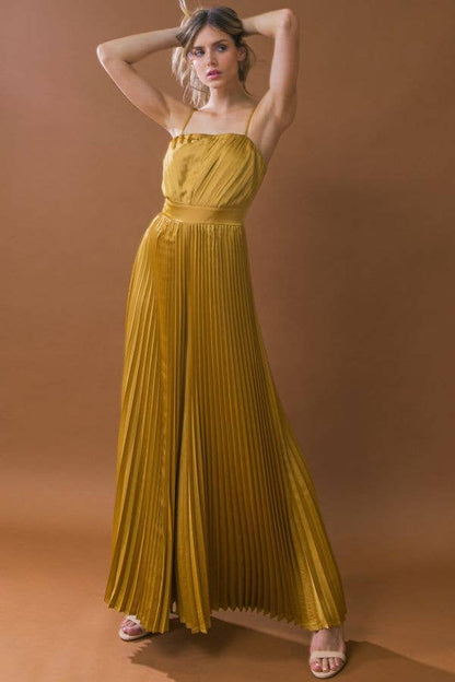 FLYING TOMATO - A solid woven jumpsuit - IP8050: MARIGOLD / Contemporary / L