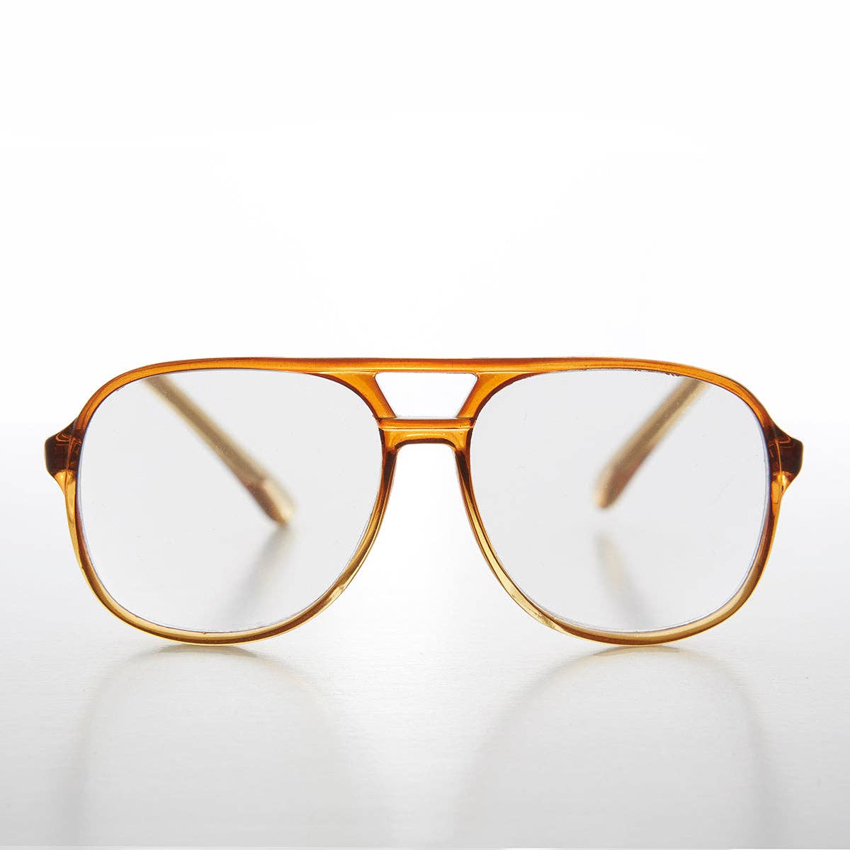 SUNGLASS MUSEUM - Classic Chestnut Aviator Vintage Reading Glasses - Irwin: Chestnut / 1.75 diopter
