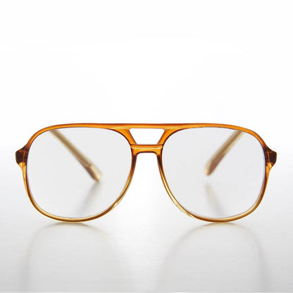 SUNGLASS MUSEUM - Classic Chestnut Aviator Vintage Reading Glasses - Irwin: Chestnut / 1.75 diopter