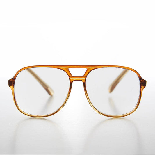 SUNGLASS MUSEUM - Classic Chestnut Aviator Vintage Reading Glasses - Irwin: Chestnut / 1.75 diopter