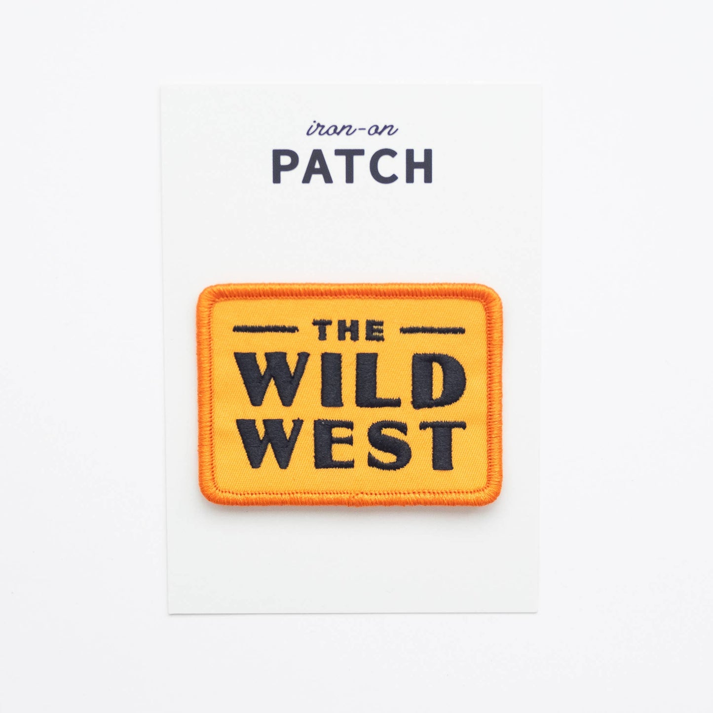 Union Made - The Wild West Embroidered Iron on Patch : Yes