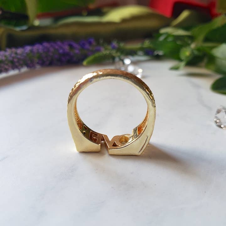 Dreamers of Dreams - The Lover Ring - 14k gold Lettering: 6