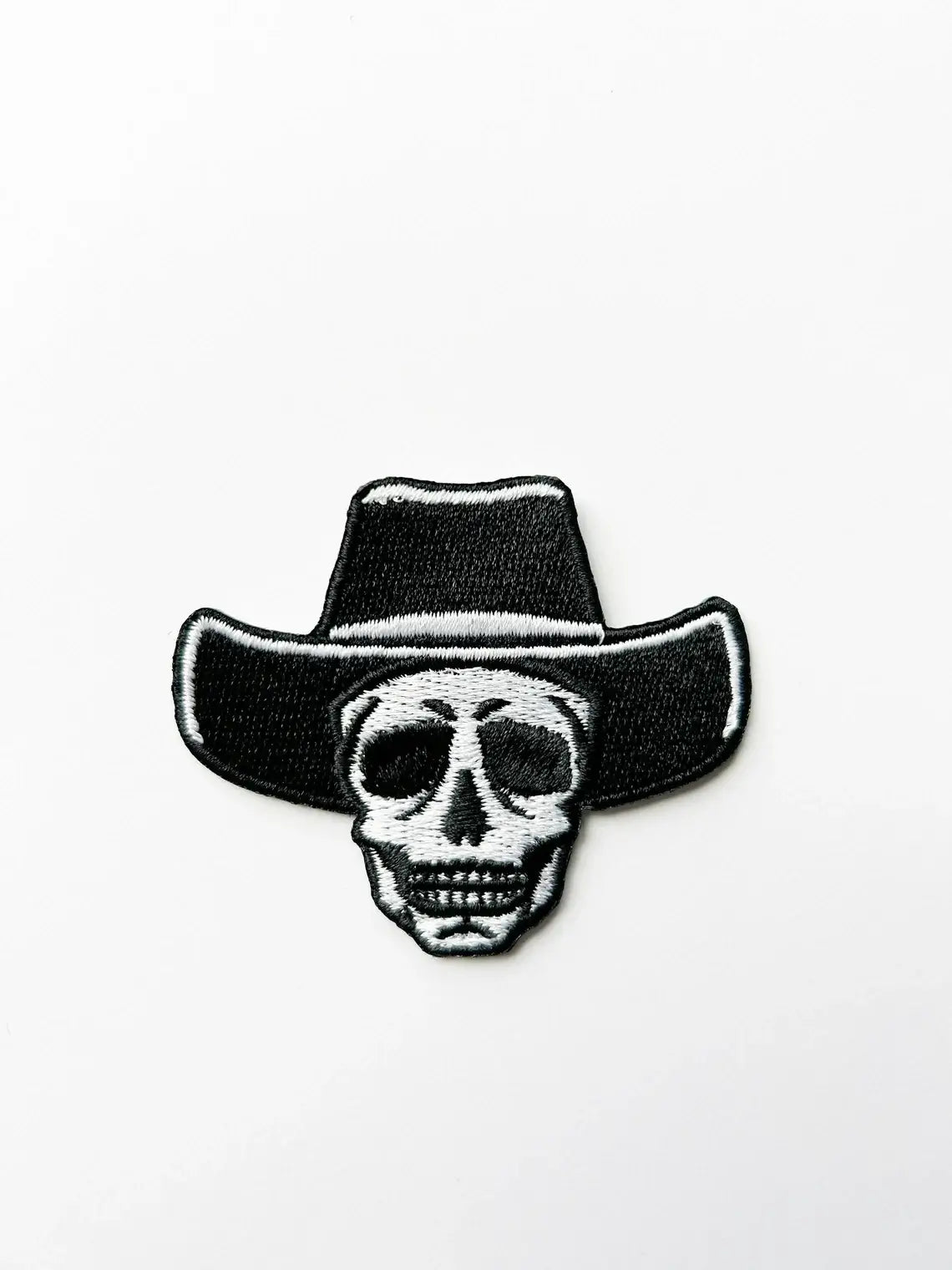 Field Trip Threads - Cowboy Skull Skeleton Iron on Patch Western Cowgirl