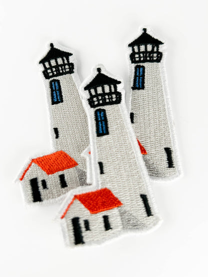 Field Trip Threads - Lighthouse Embroidered Patch Nautical Iron On Patch for Hat