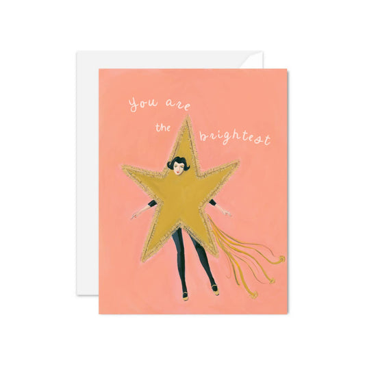 JANET HILL STUDIO - Brightest Star Card. Friendship, Love and Support Card.