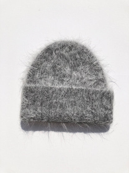 Billy Bamboo - ALPACA FLUFFY BEANIE: Mushroom