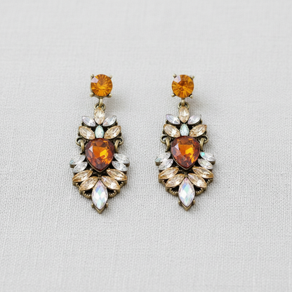 paperln - Vintage Rhinestone Drop Earrings