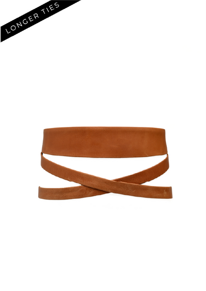 ADA Collection Belts - Midi Wrap Belt – Cognac | Adjustable One-Size