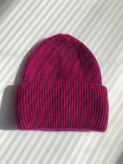 Billy Bamboo - ROYAL ANGORA WOOL BEANIE - crystal brights: Yellow diamond