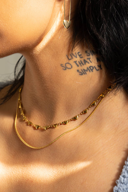 Peter and June - Lita Safety Pin Hoops - 18K Gold Plated