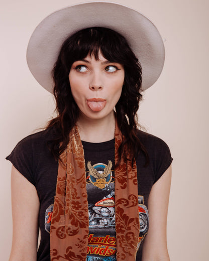 I'm With The Band - The Hendrix Gold Long Skinny Scarf