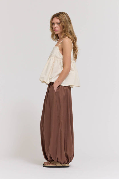 Grade & Gather - 42226 - EMBROIDERED SLEEVELESS TOP: PALE BLUE / Contemporary / LARGE