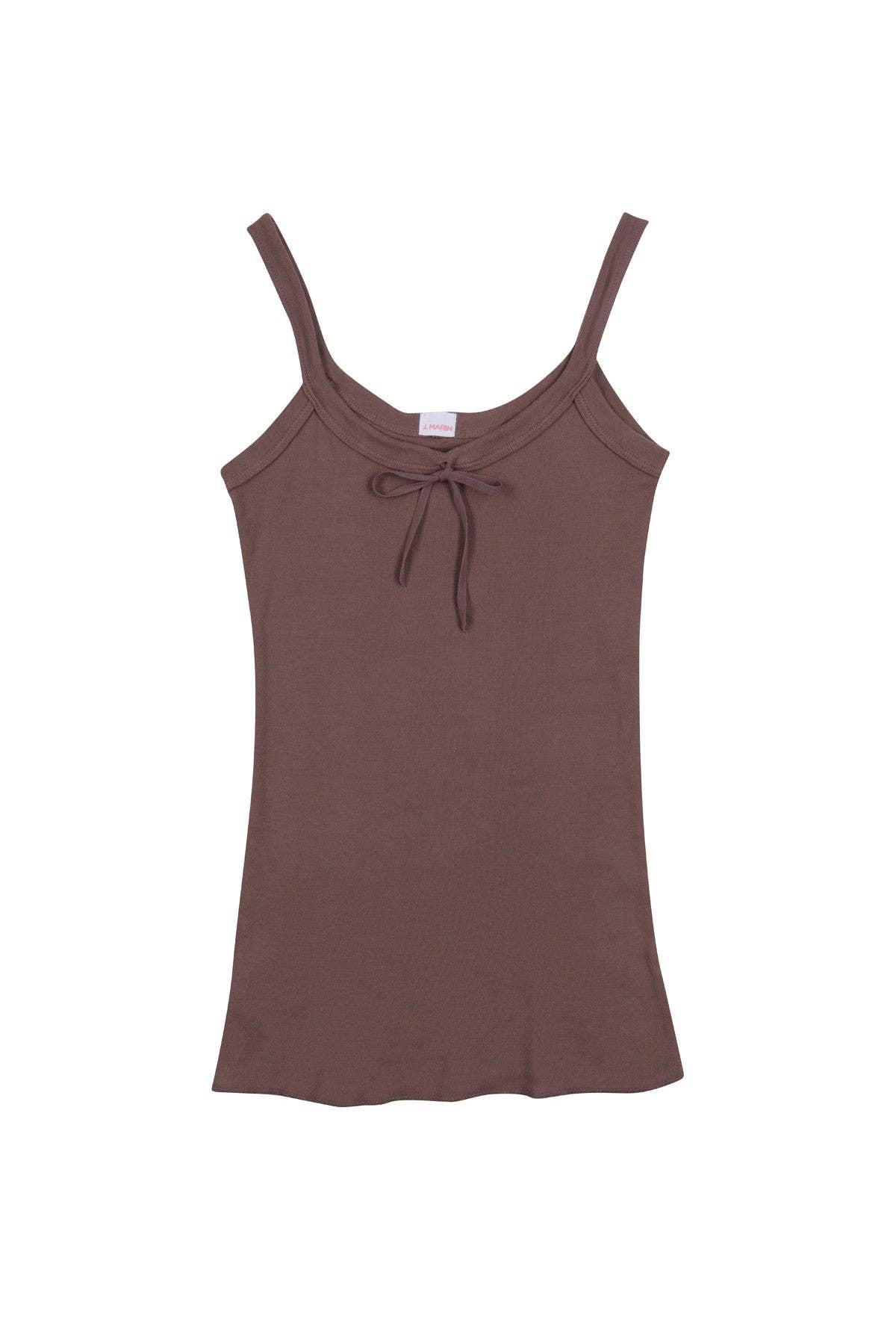 J. Marin Co. - The 1930's French Vintage Bow Organic Camisole - Made in L.A: Natural / M