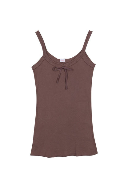 J. Marin Co. - The 1930's French Vintage Bow Organic Camisole - Made in L.A: Natural / M