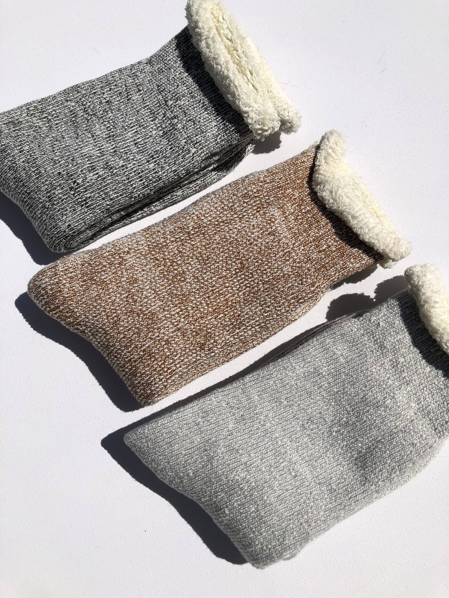 Billy Bamboo - SUPER TERRY LOOP SOCKS: Brown / Women’s 7.5 - 10.5, Men’s 7 - 11.5