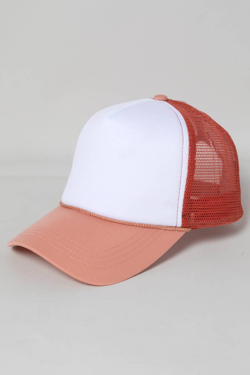 David And Young - FWCAPM212 - Two Tonefoam Trucker Cap: Royal Blue