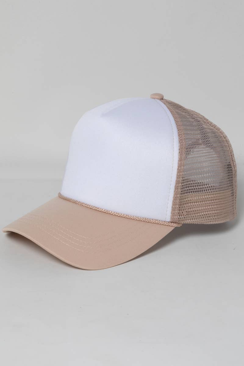 David And Young - FWCAPM212 - Two Tonefoam Trucker Cap: Royal Blue