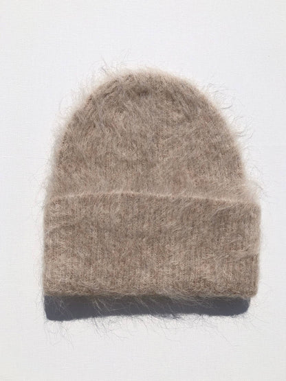 Billy Bamboo - ALPACA FLUFFY BEANIE: Mushroom