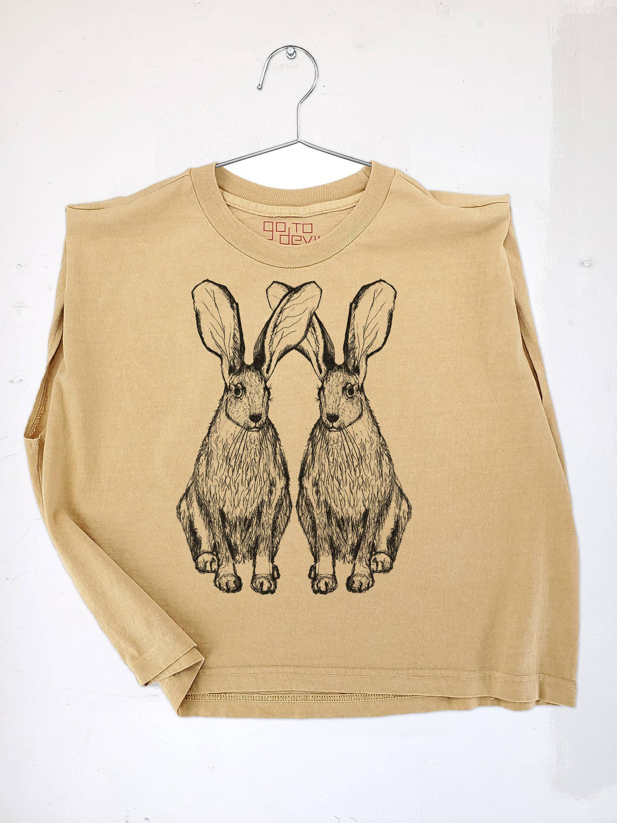 Go To Devil - Hares Joan Heavyweight Muscle Tee: Pink Lavender / Md