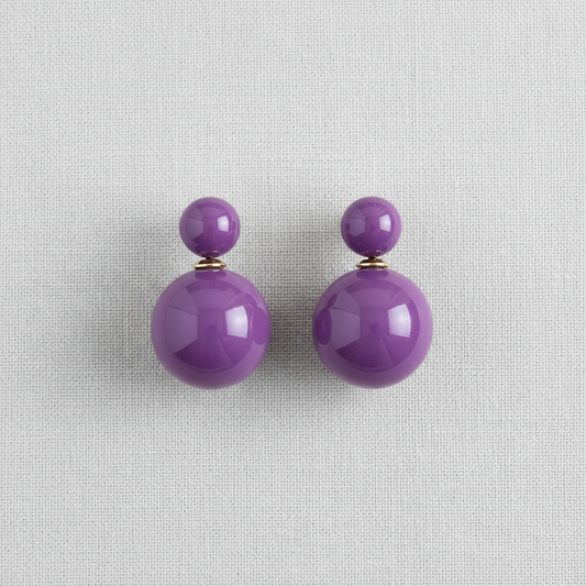 paperln - Candy Color Double-Sided Pearl Earrings