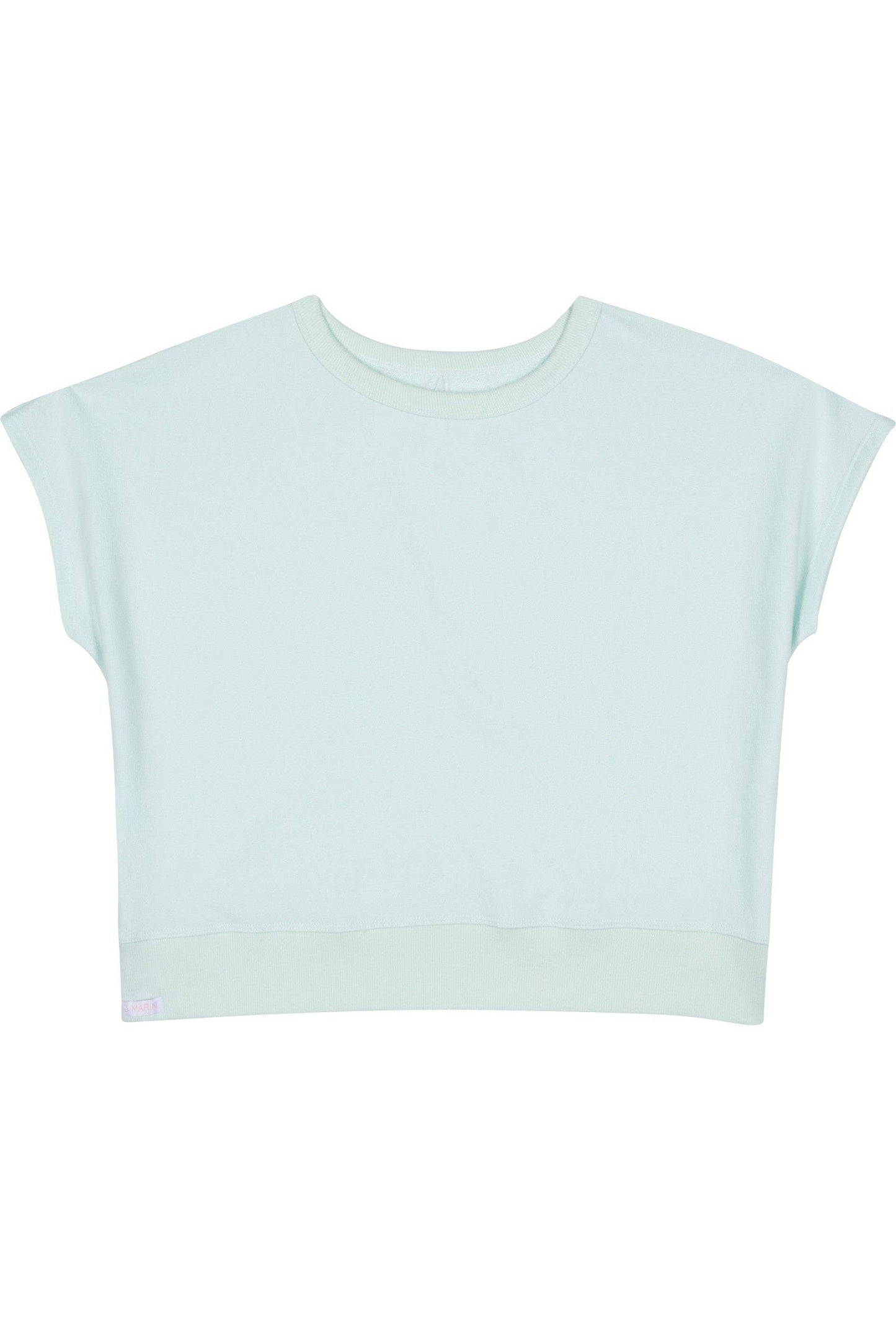 J. Marin Co. - Vintage Organic Terry Bateau Top - Sea Green - Made in L.A.: M
