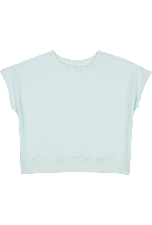 J. Marin Co. - Vintage Organic Terry Bateau Top - Sea Green - Made in L.A.: L