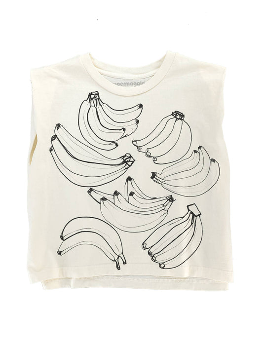 Supermaggie @ Faire - Bananas Maisie Heavyweight Muscle Tee: Off Black / Md