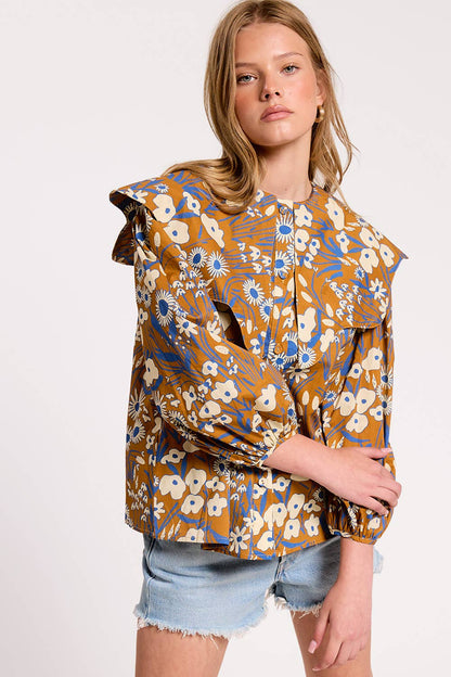 Ultramarine - Elowen Blouse: MIDNIGHT / L