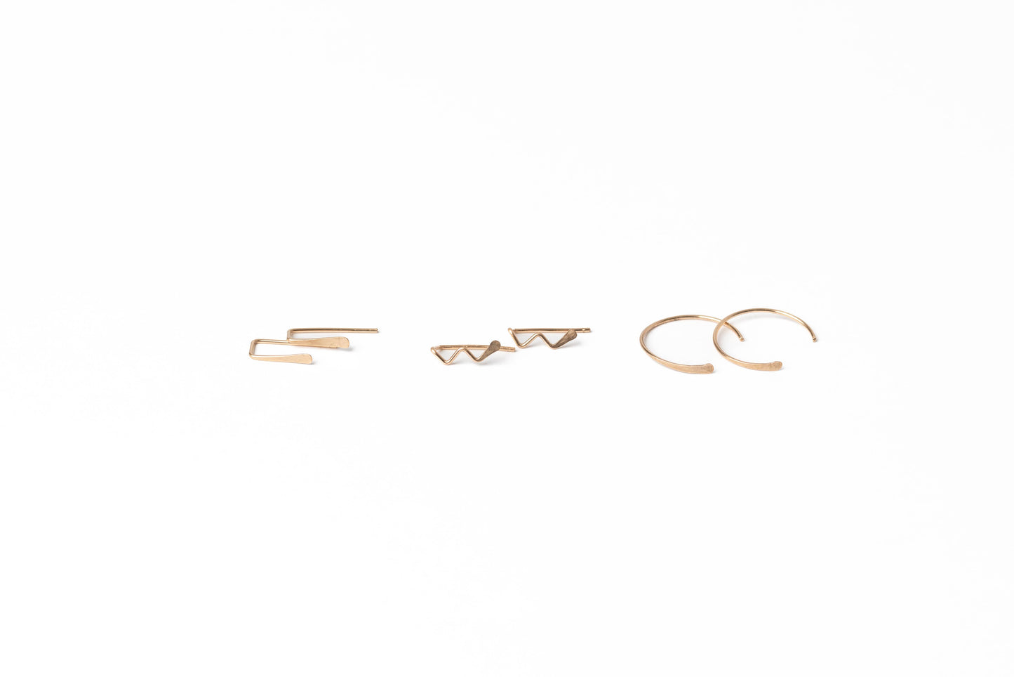 Forai - Indra Staple Earrings in 14K Gold Filled