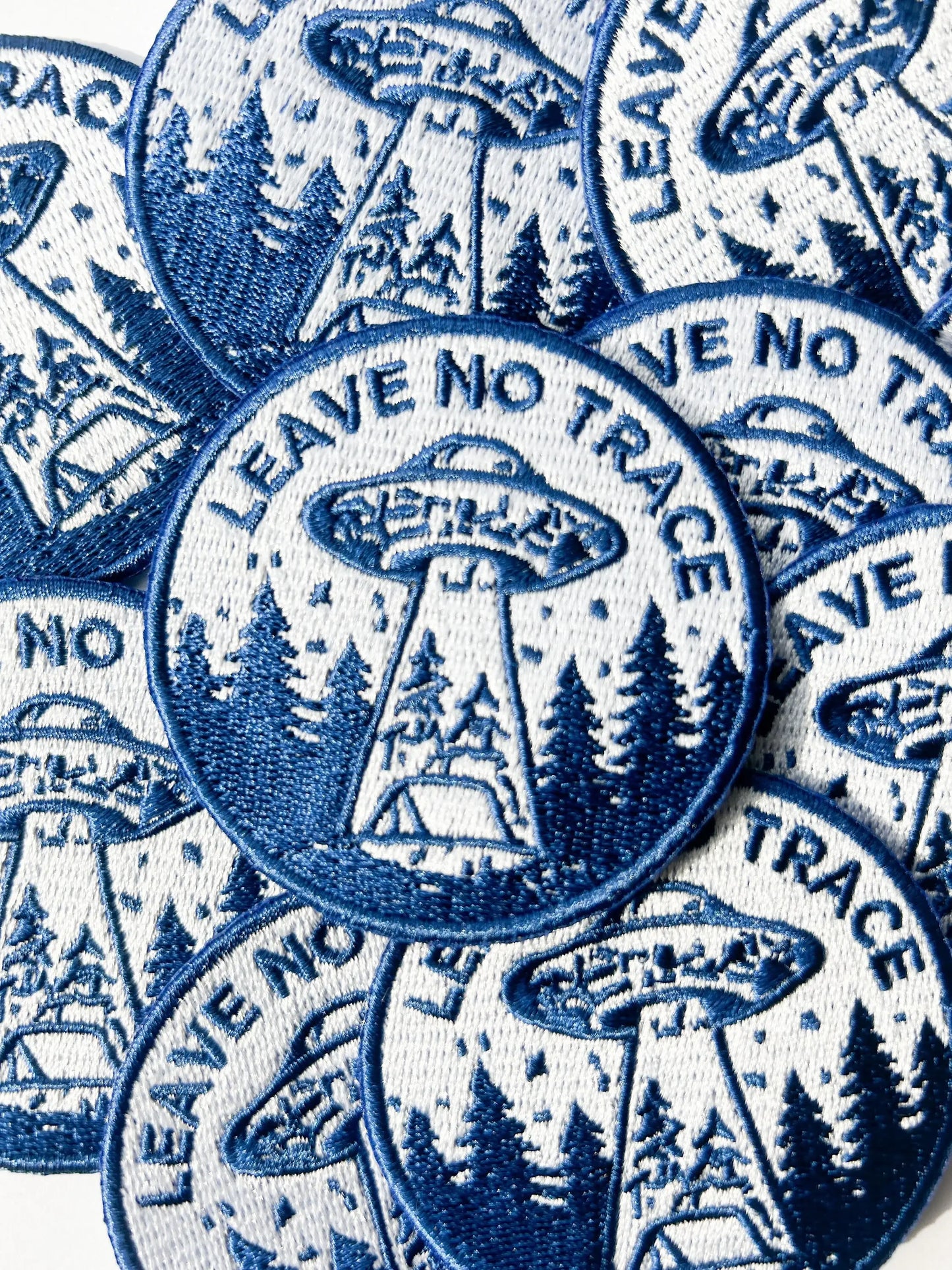 Field Trip Threads - Leave No Trace UFO Patch Embroidered Camping UFO