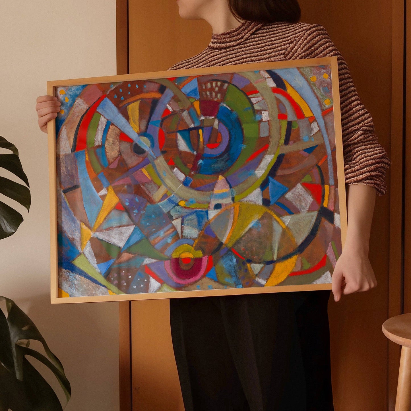 El Baker Art - GUEST ARTIST | Midcentury Modern Retro Abstract Art: Unframed, Giclee Paper Print Only / 12×16