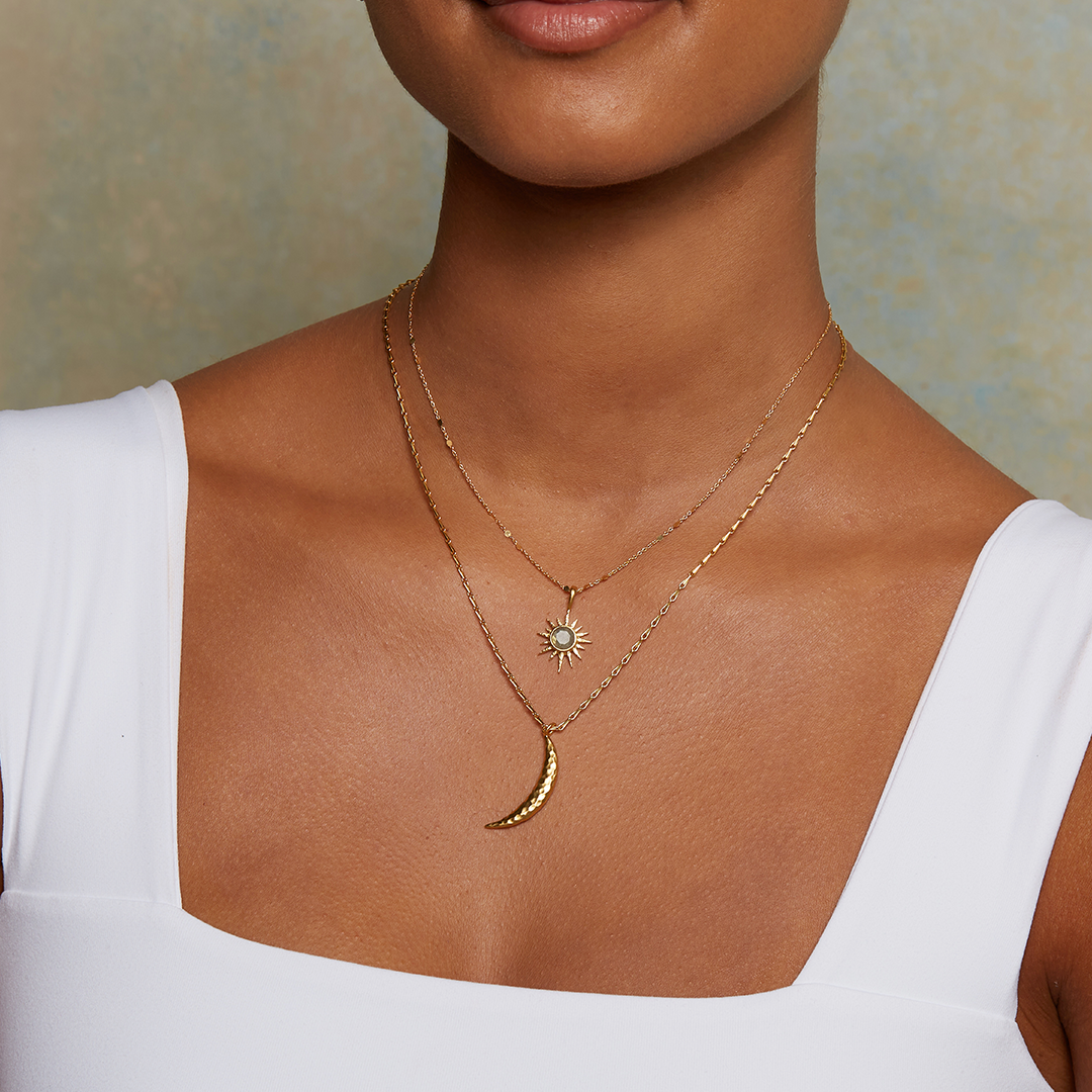 Satya Jewelry - 16" Labradorite North Star Necklace