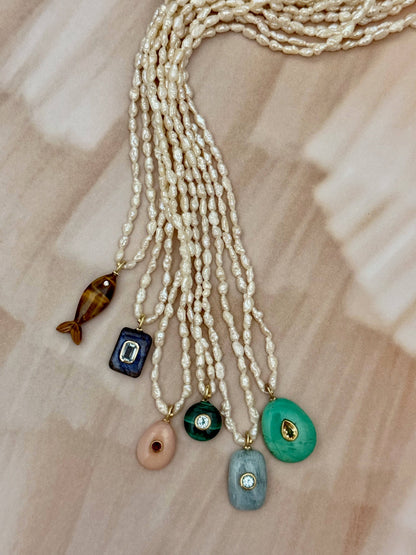Sandrine France Studio - Penelope Necklace: Chain / 16"