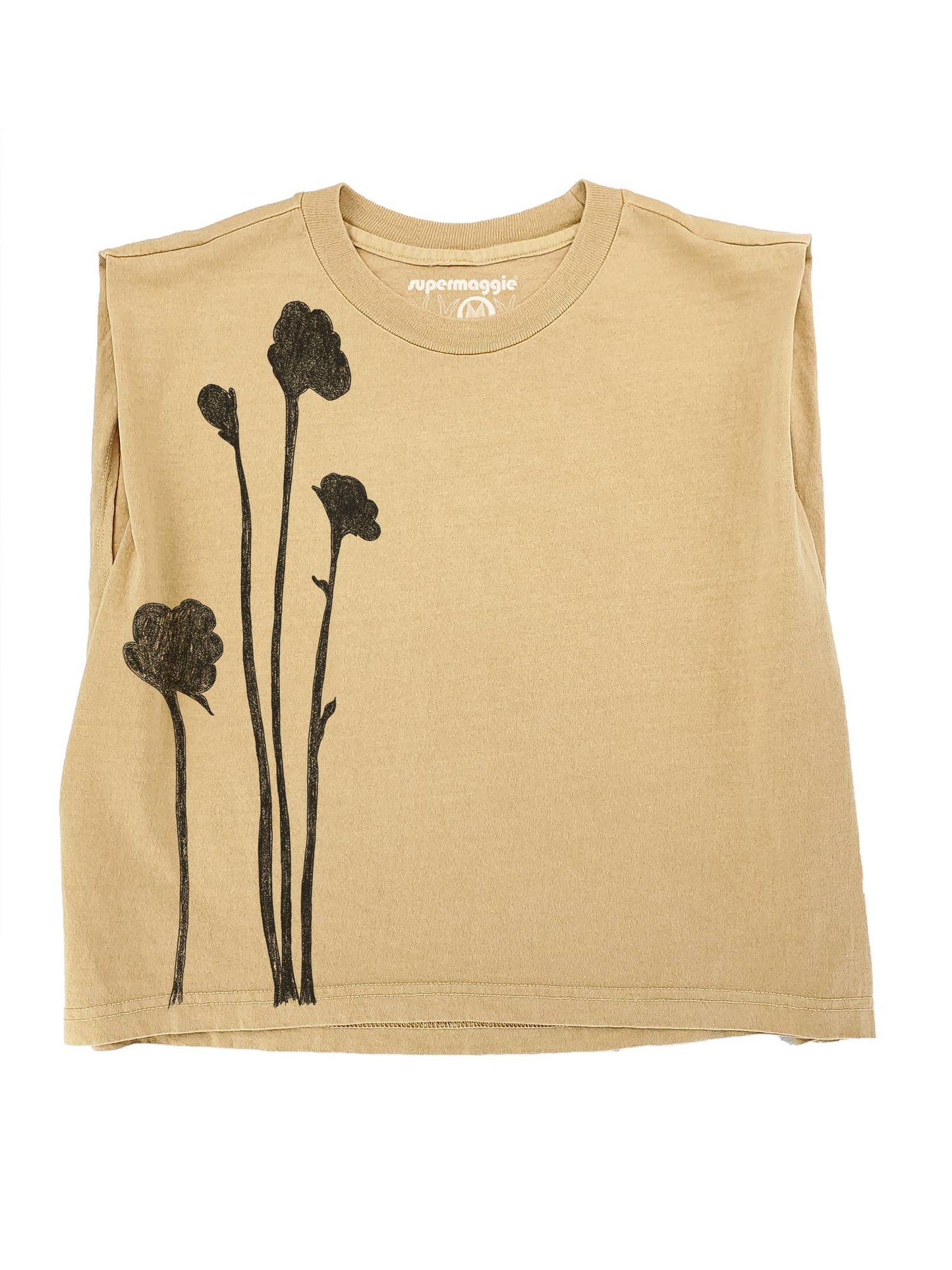 Supermaggie @ Faire - Shadow Flowers Maisie Heavyweight Muscle Tee: Pink Lavender / 2Xl