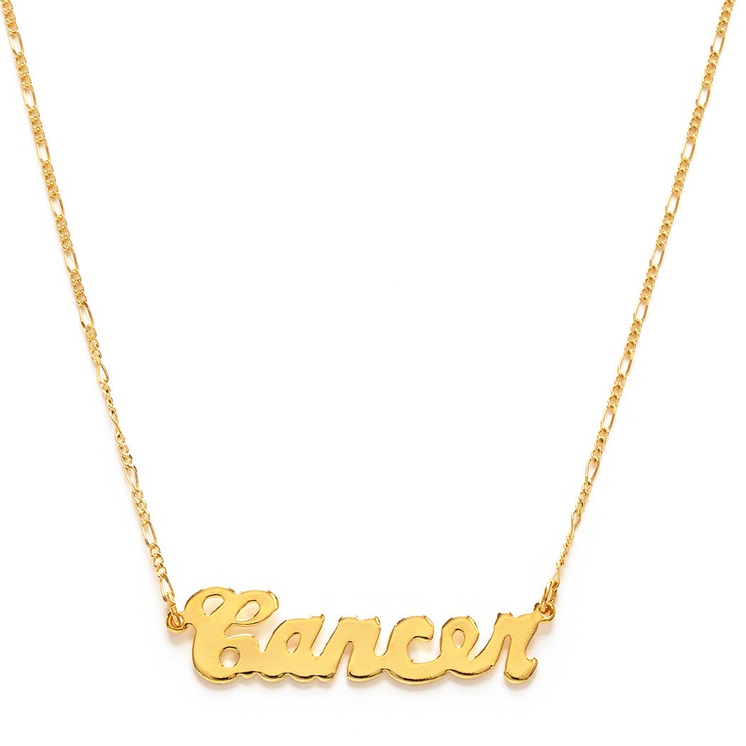 Amano Studio - Zodiac Script Necklaces – Singles: Pisces