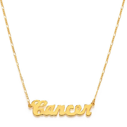 Amano Studio - Zodiac Script Necklaces – Singles: Pisces
