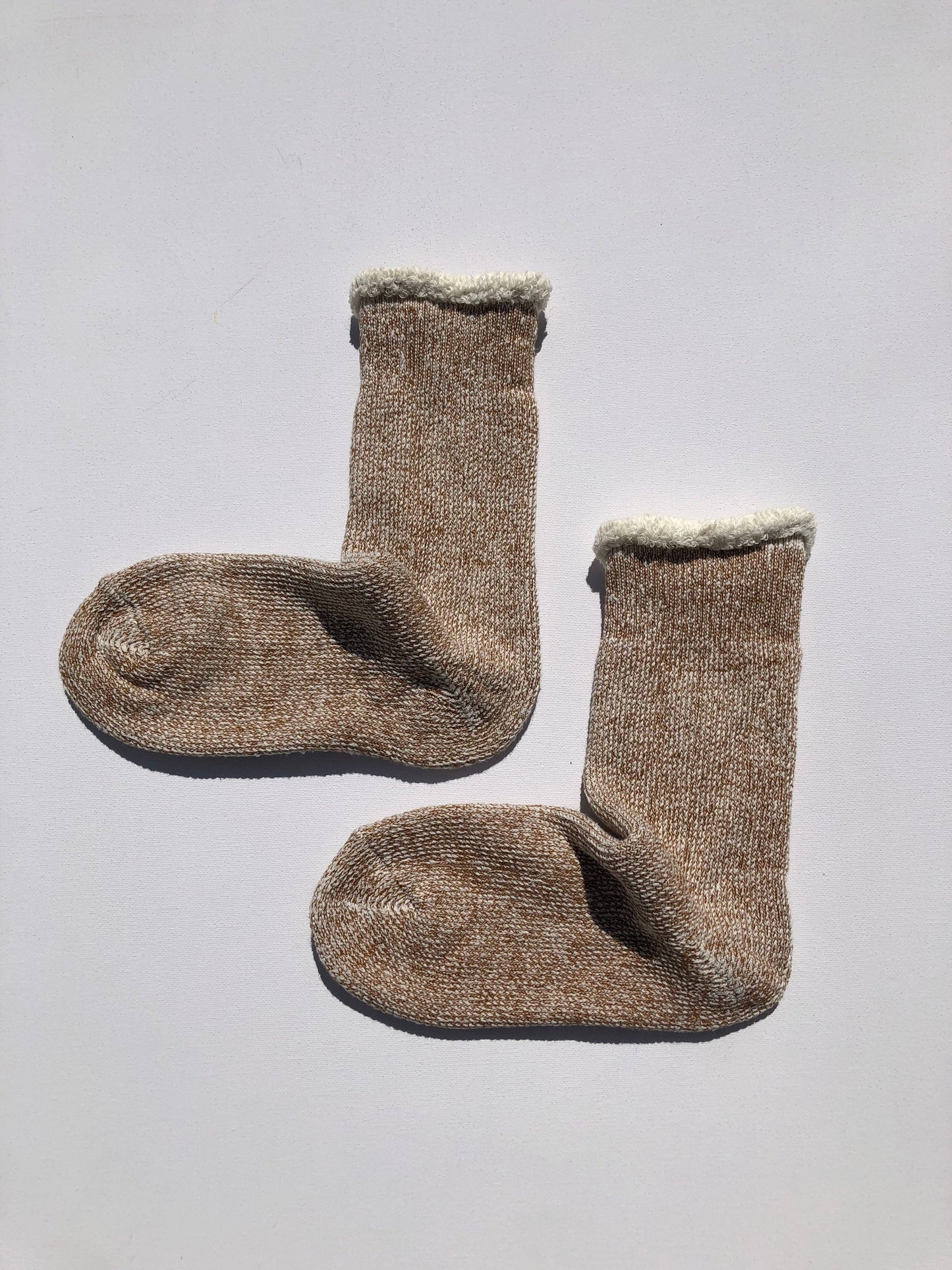 Billy Bamboo - SUPER TERRY LOOP SOCKS: Brown / Women’s 7.5 - 10.5, Men’s 7 - 11.5