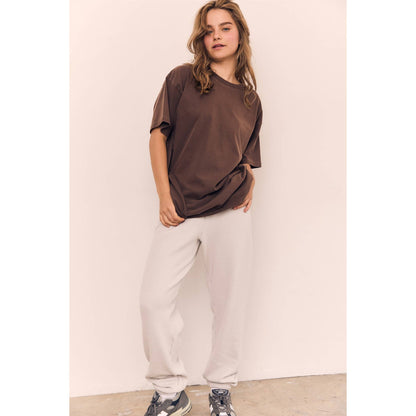 The Blank Lab - Oversized Mineral Washed Cotton Tee (AAC095): NEW YORK NAVY / S-M-L(2-2-2)