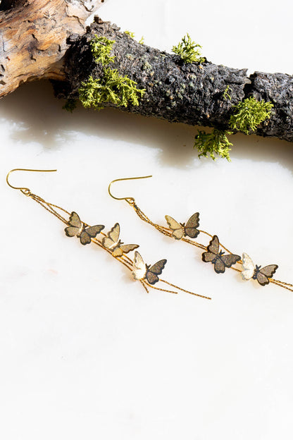 Peter and June - Give Me Butterflies Earring - 18K Gold Plated