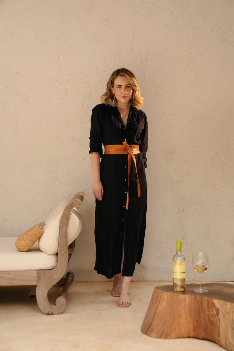 ADA Collection Belts - Wrap Belt - Cognac