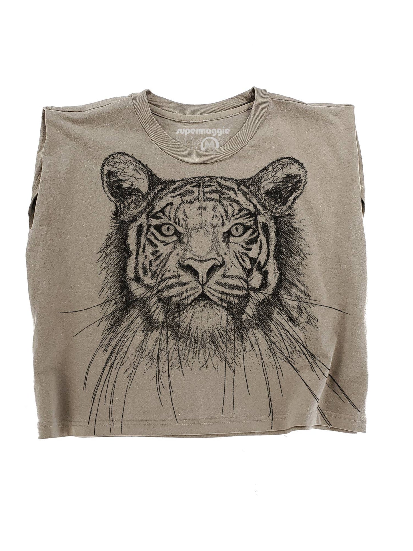 Supermaggie @ Faire - Tiger Maisie Heavyweight Muscle Tee: Pink Lavender / Md