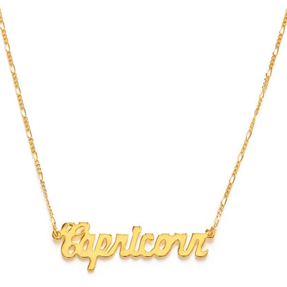 Amano Studio - Zodiac Script Necklaces – Singles: Pisces