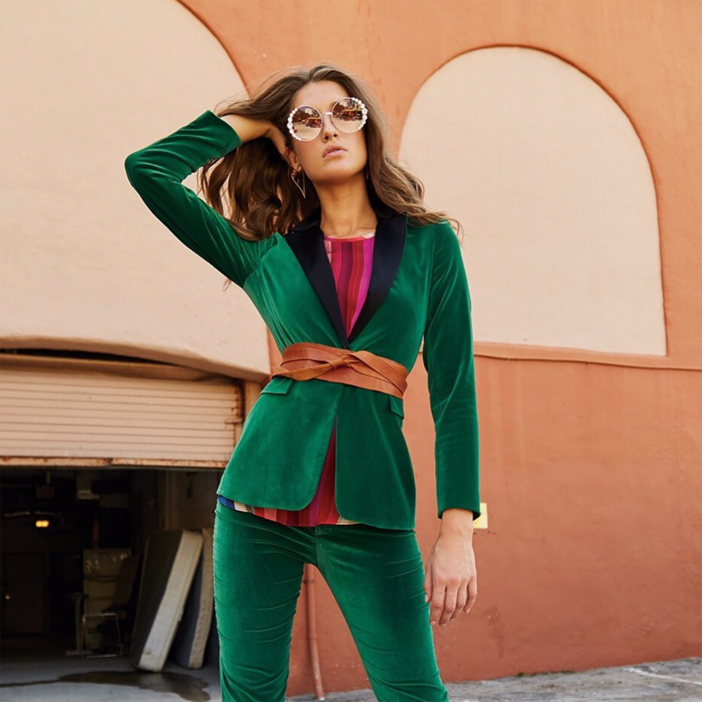 ADA Collection Belts - Wrap Belt - Cognac