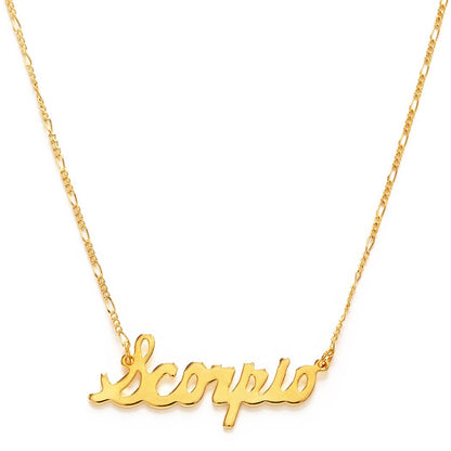 Amano Studio - Zodiac Script Necklaces – Singles: Pisces